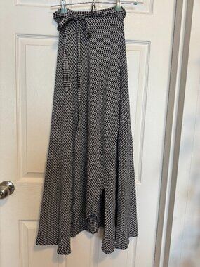 Reformation LIKE NEW plaid maxi wrap skirt XS